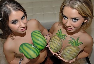 Porn Painted Tits - Big Boobs Body Paint | Sex Pictures Pass